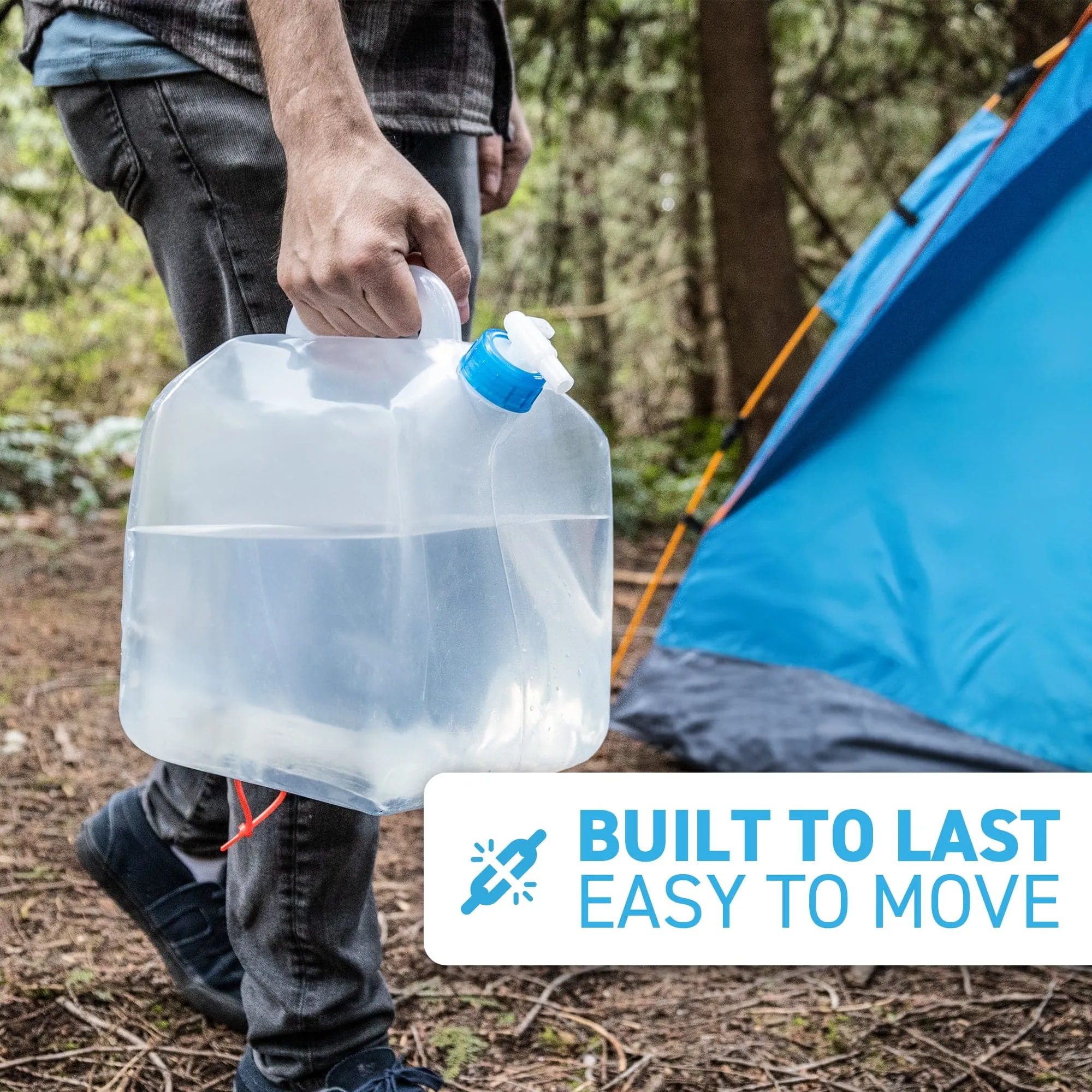 72HRS 30 Litre Foldable Water Storage Container Kit, Food Grade, With Aquatabs