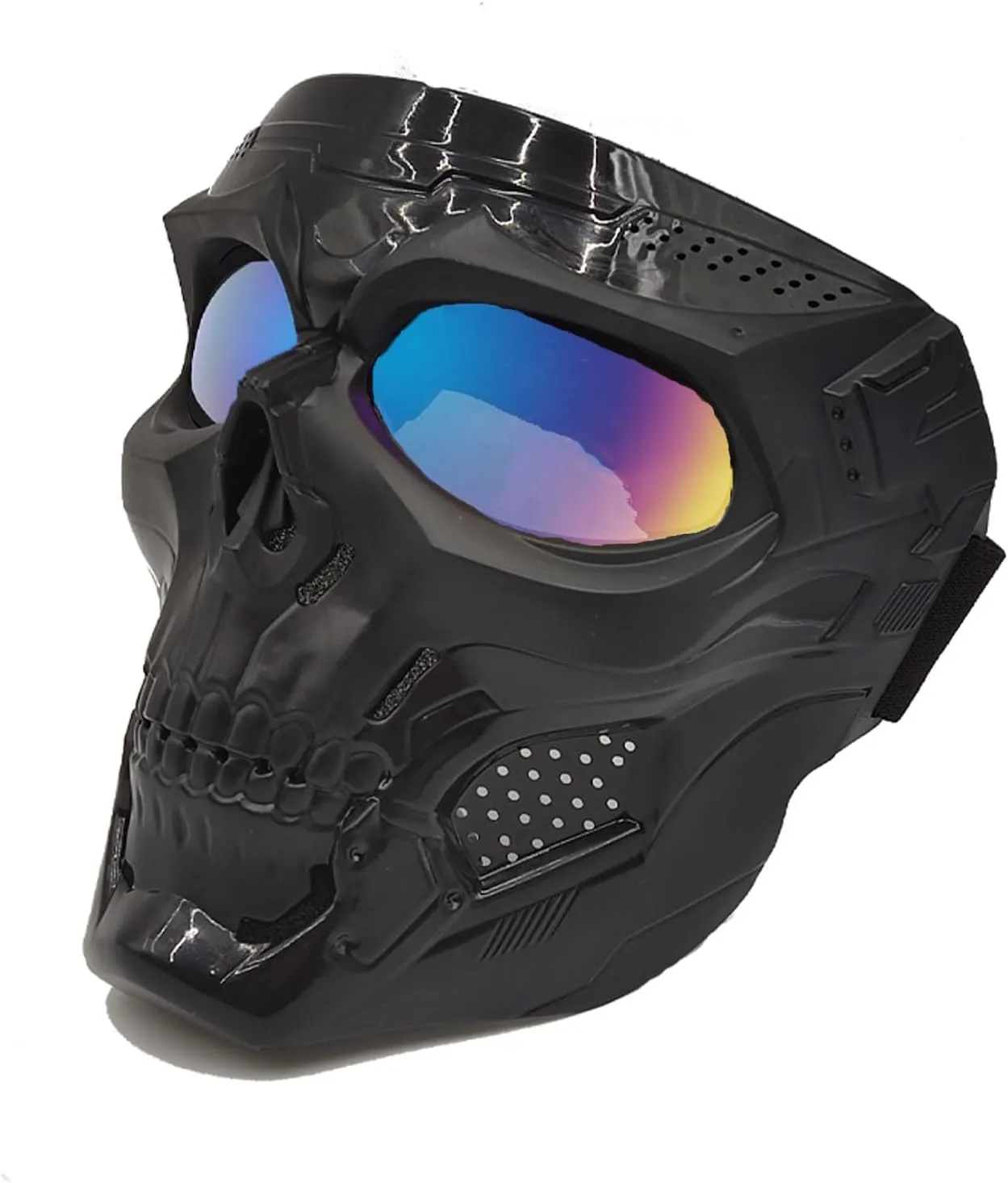 Airsoft Mask | Ghost Mask | Motorcycle Face Mask | Skull Skeleton Mask | Airsoft Tactical Gear | for Halloween Paintball Game Party and Other Outdoor Activities