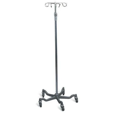 AMG Aluminum I.V. Stand with Weighted Base