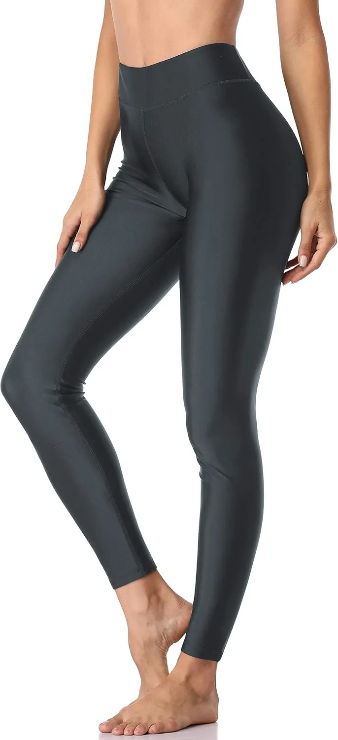 ATTRACO High Waisted Swim Pants - Women's Swim Leggings
