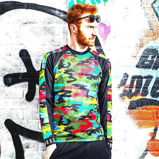 Camo Re-cycle  long sleeve MTB  jersey