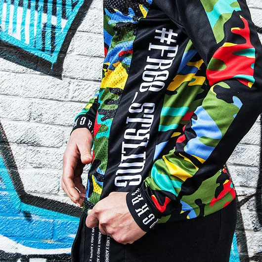Camo Re-cycle  long sleeve MTB  jersey