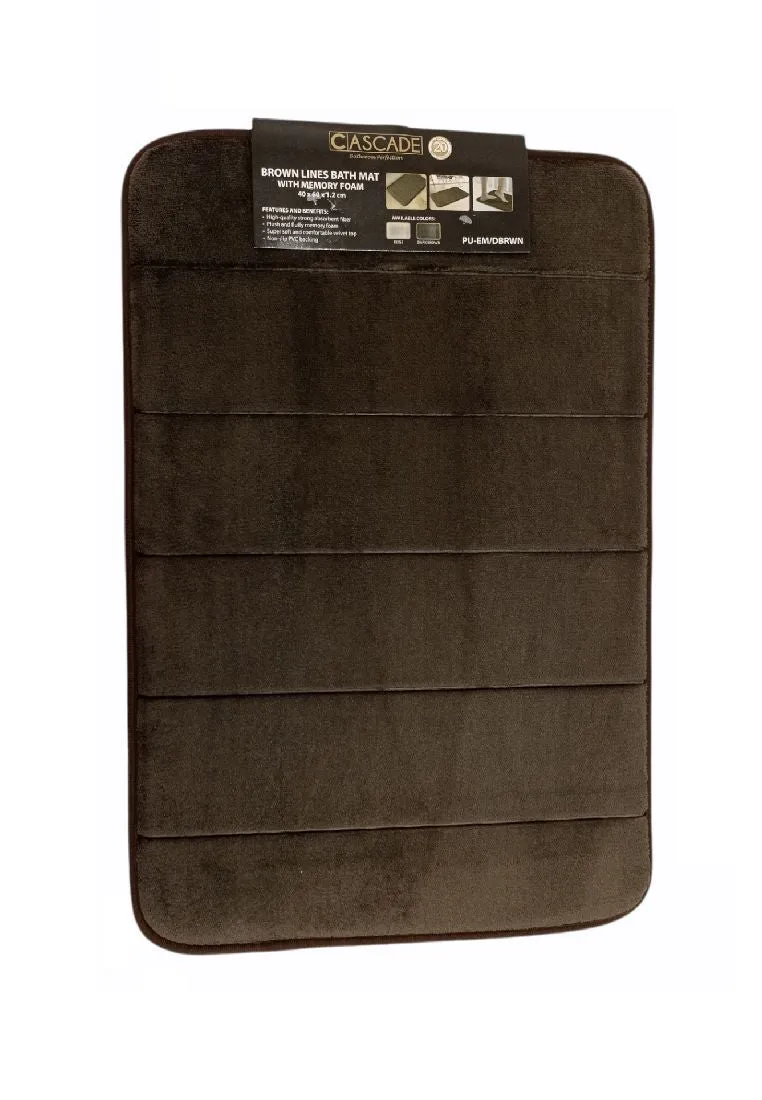 Cascade Bathmat 45 x 75cm Memory Foam