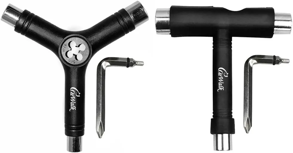 Catwalk Skate Tool Set of 2,All-in-One Multifunctional Portable T-Tool&Y-Tool for Skateboard