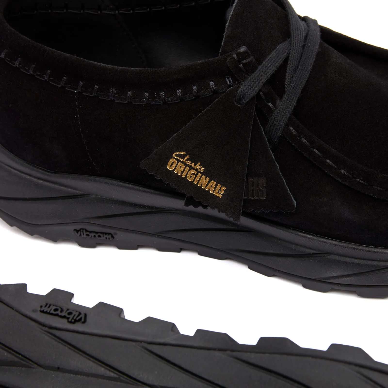 Clarks Originals Wallabee Eden Lo Boots, Black Suede