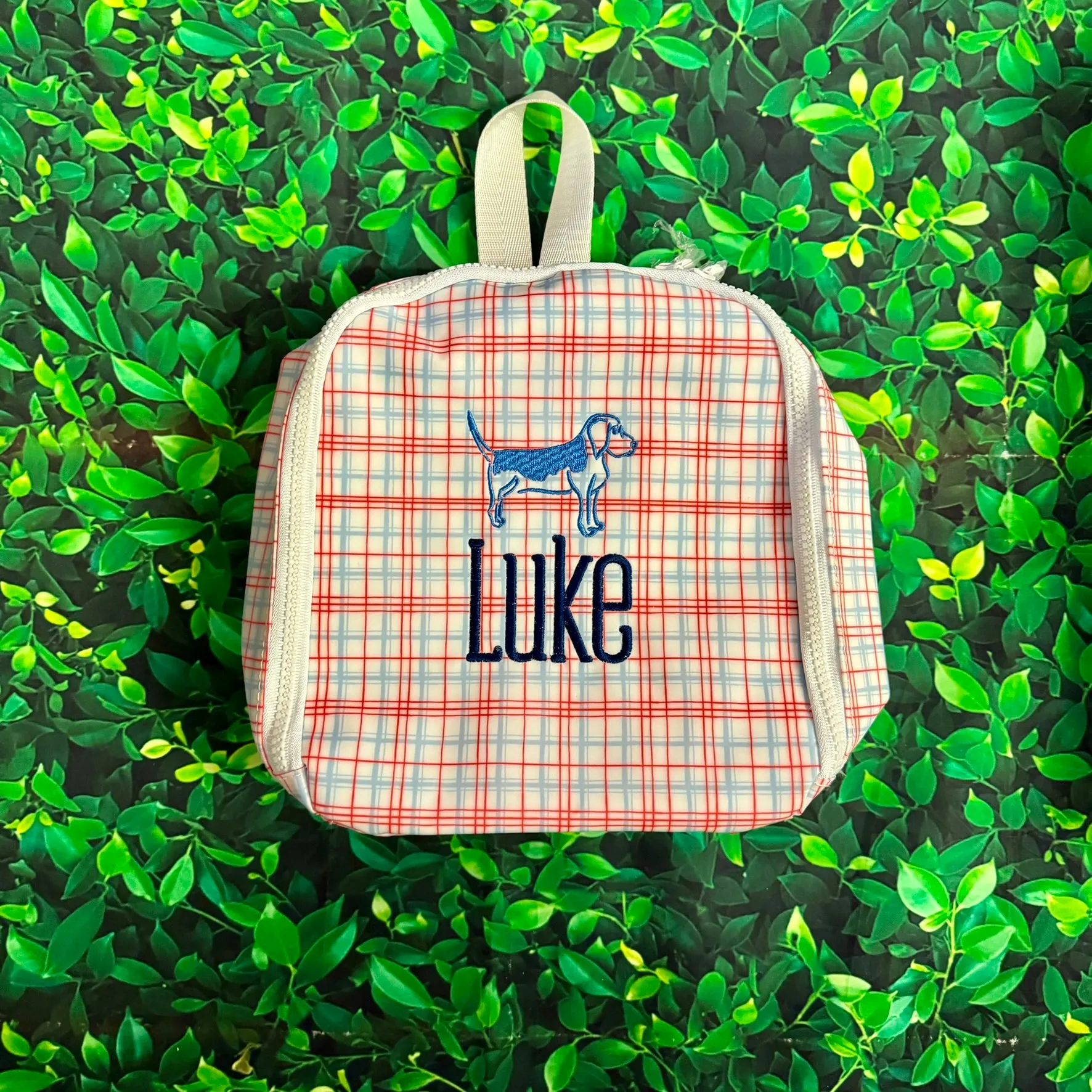 Classic Red Plaid Bring It Lunch Bag