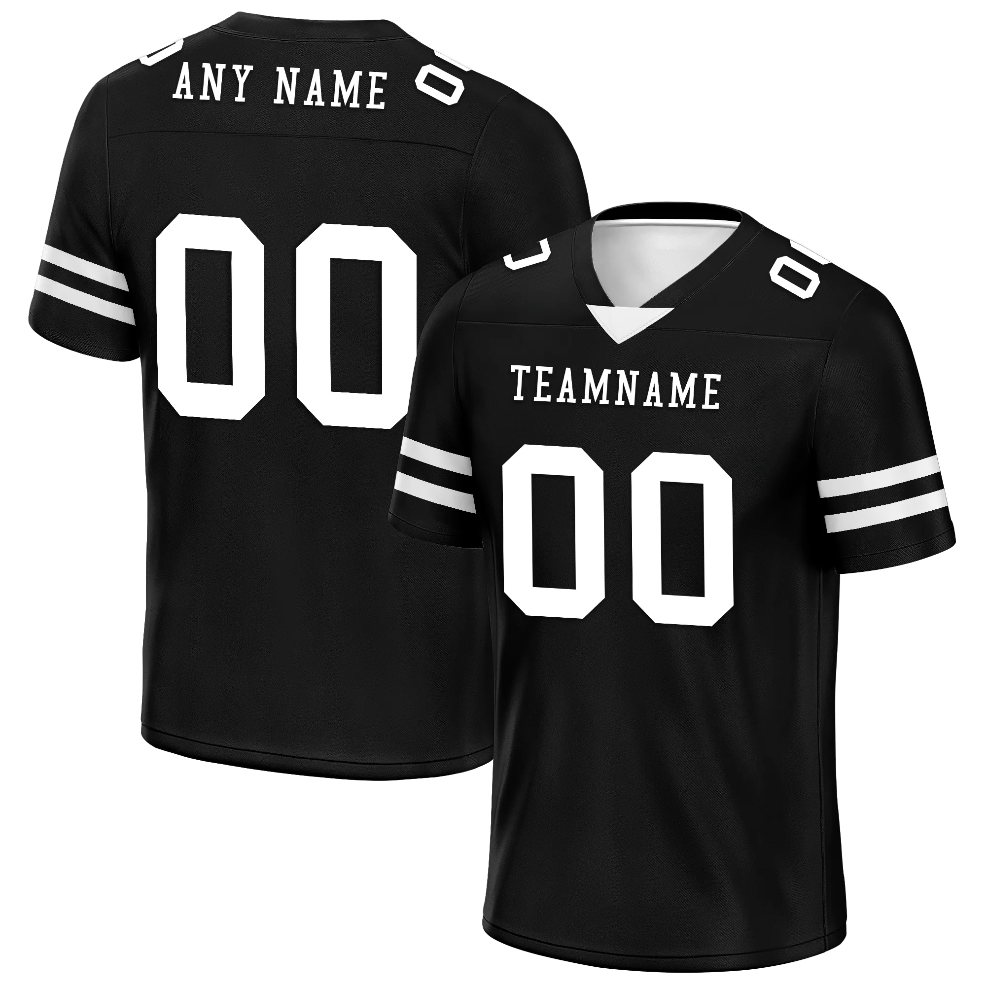 Custom Black Classic Style Personalized Authentic Football Jersey FBJ02-bd0a70bc