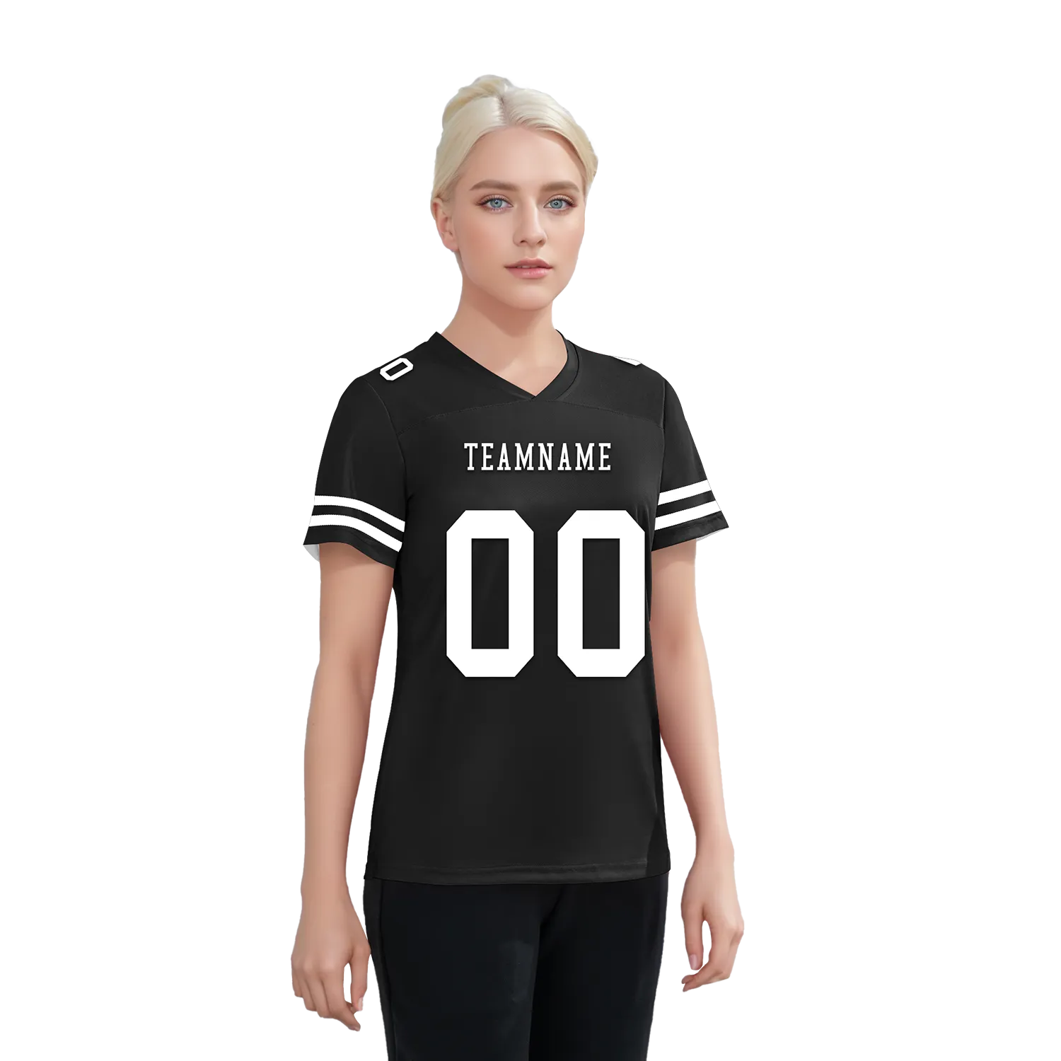 Custom Black Classic Style Personalized Authentic Football Jersey FBJ02-bd0a70bc