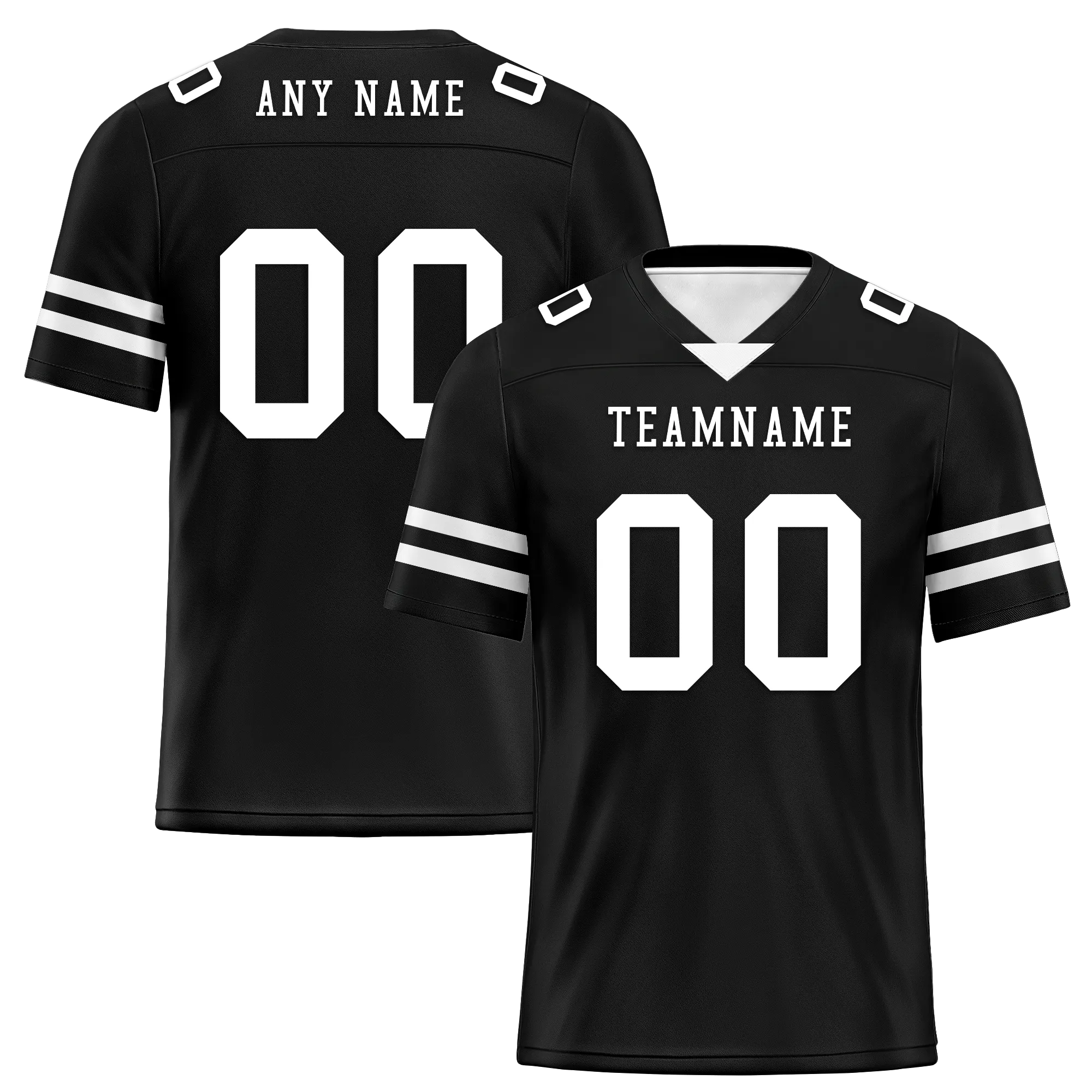 Custom Black Classic Style Personalized Authentic Football Jersey FBJ02-bd0a70bc