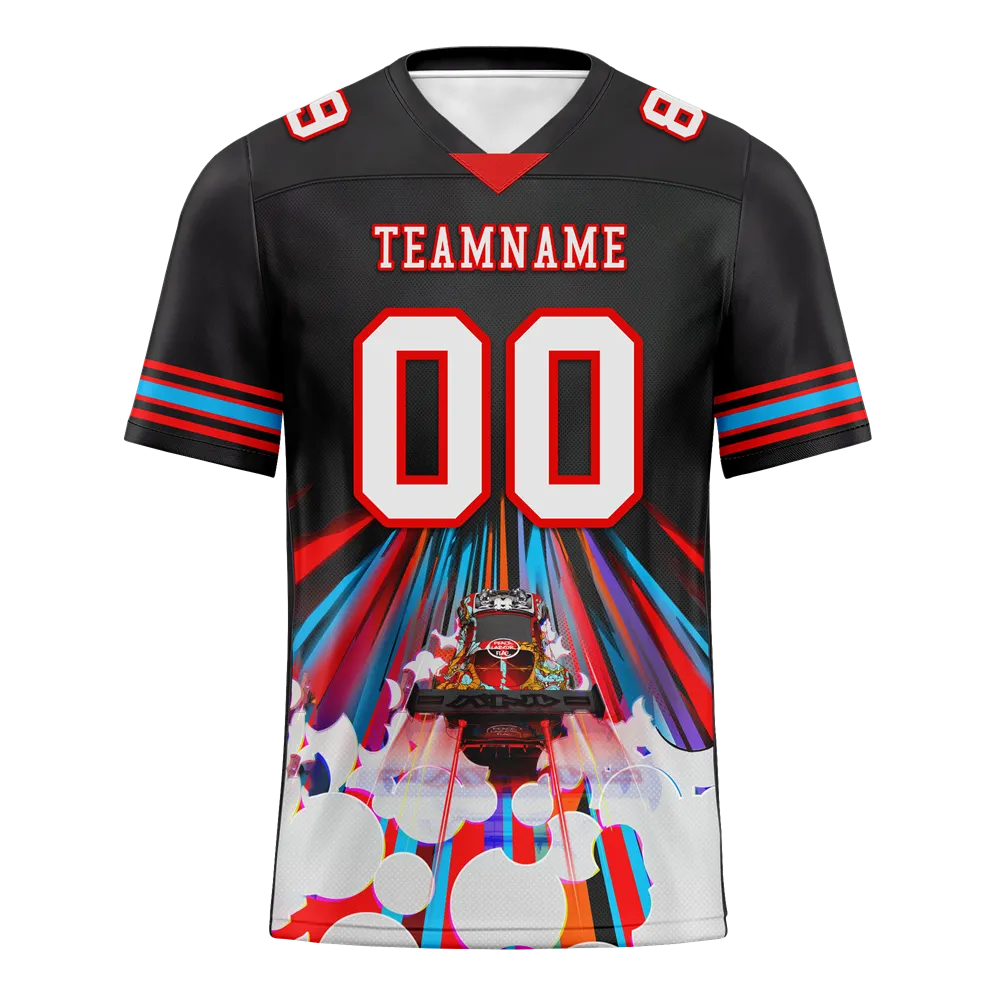 Custom Black Drift Fashion White Personalized Authentic Football Jersey FBJ02-bc0fba0
