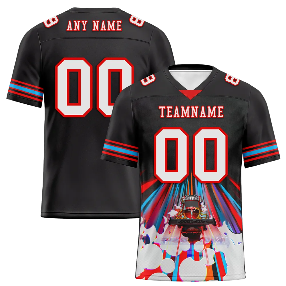 Custom Black Drift Fashion White Personalized Authentic Football Jersey FBJ02-bc0fba0