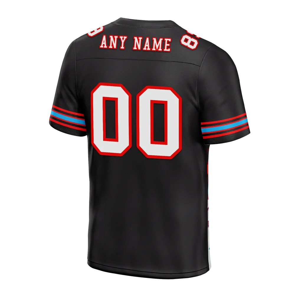 Custom Black Drift Fashion White Personalized Authentic Football Jersey FBJ02-bc0fba0
