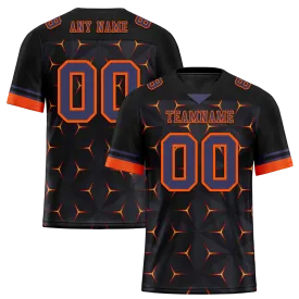 Custom Black Orange 3D Pattern Purple Personalized Authentic Football Jersey FBJ02-bc0faed