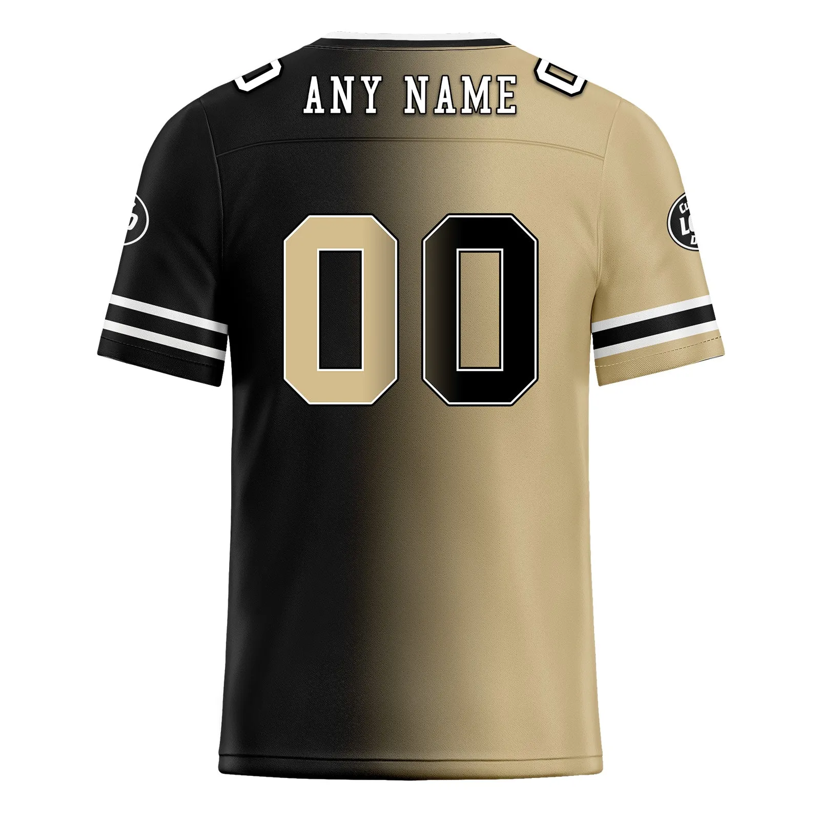 Custom Black Yellow Louisiana Personalized Authentic Football Jersey FBJ02-D028017-10