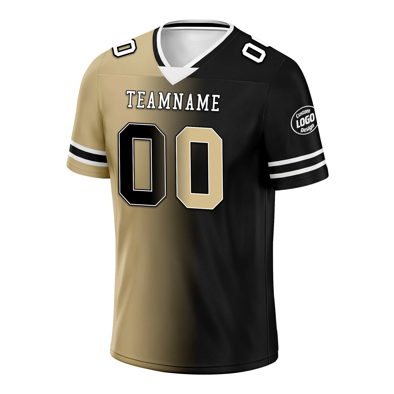 Custom Black Yellow Louisiana Personalized Authentic Football Jersey FBJ02-D028017-10
