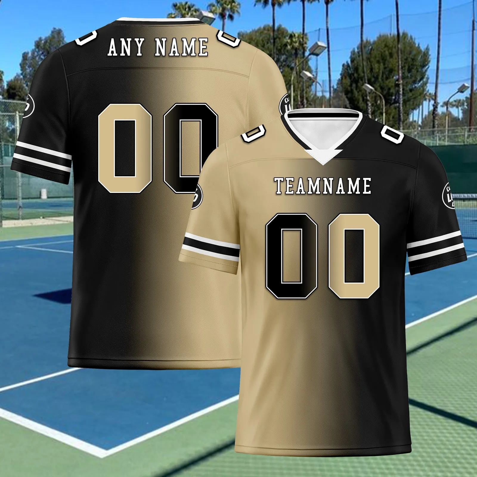 Custom Black Yellow Louisiana Personalized Authentic Football Jersey FBJ02-D028017-10