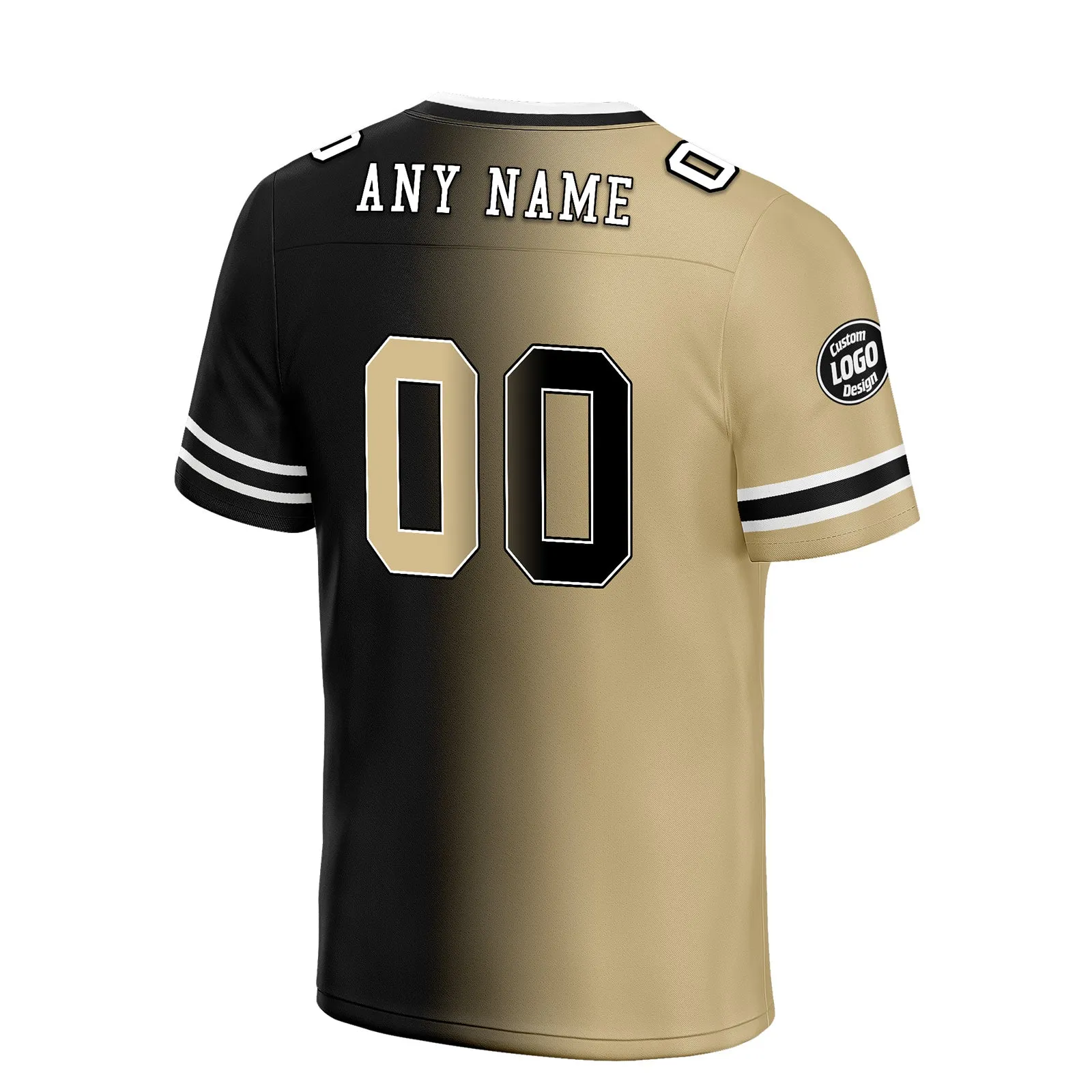 Custom Black Yellow Louisiana Personalized Authentic Football Jersey FBJ02-D028017-10