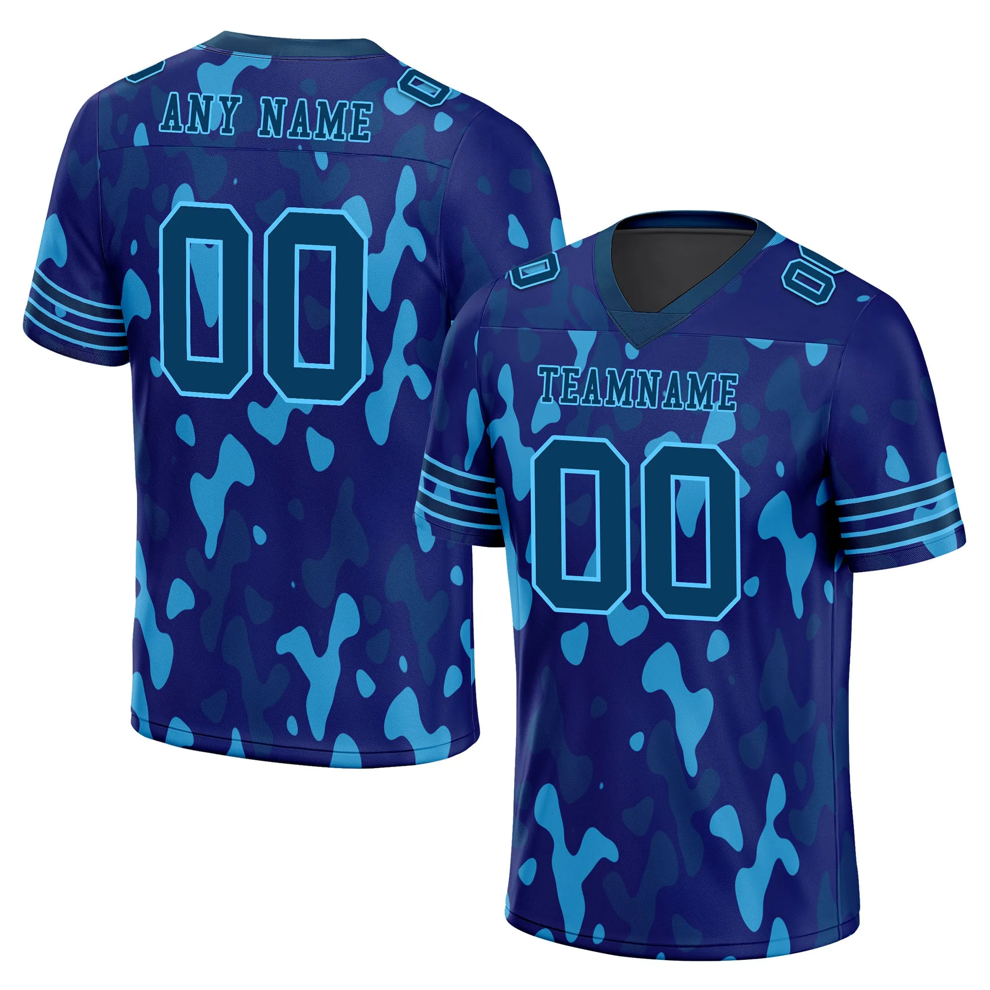 Custom Camo Personalized Authentic Football Jersey FBJ02-D06117