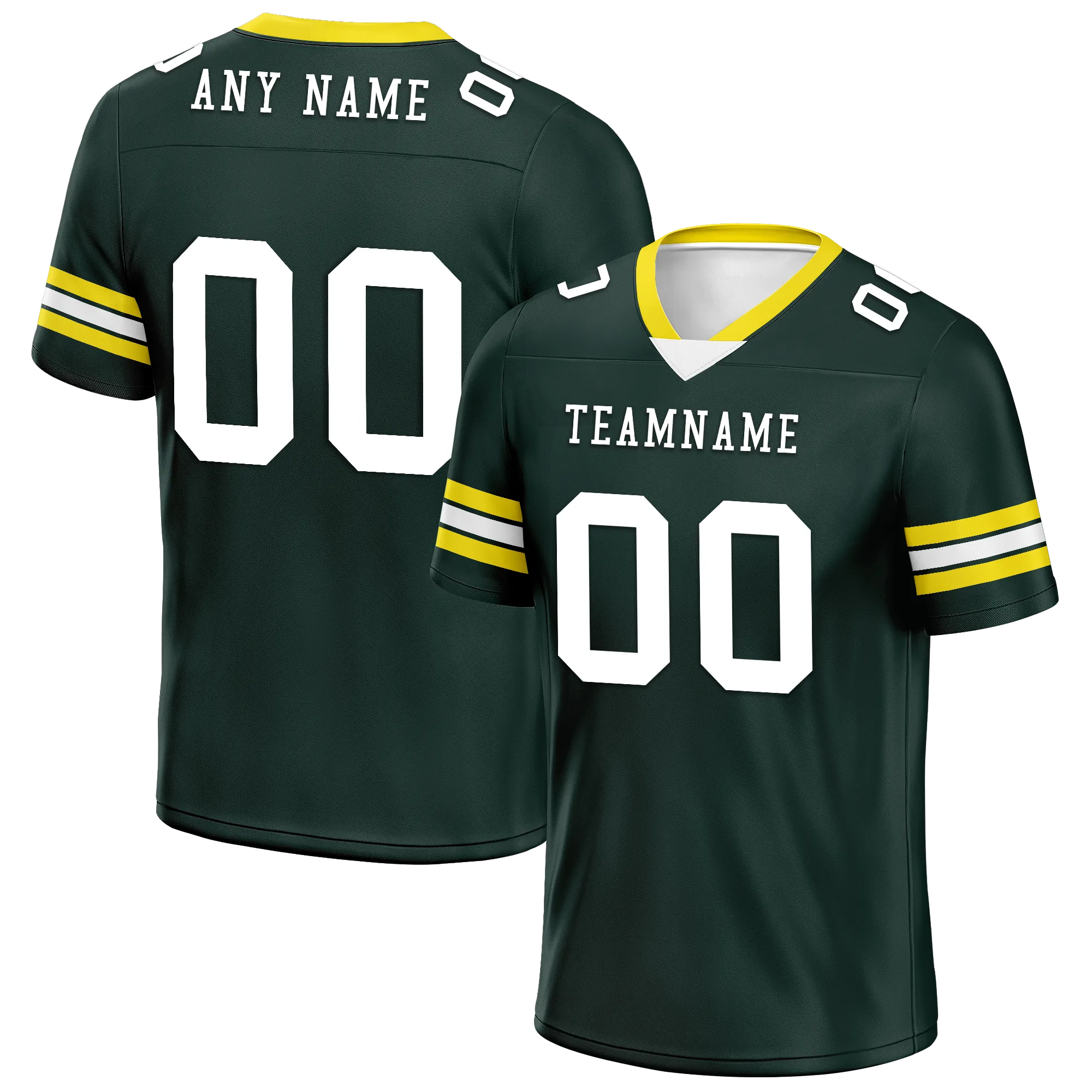 Custom Green Classic Style Personalized Authentic Football Jersey FBJ02-bd0a7007
