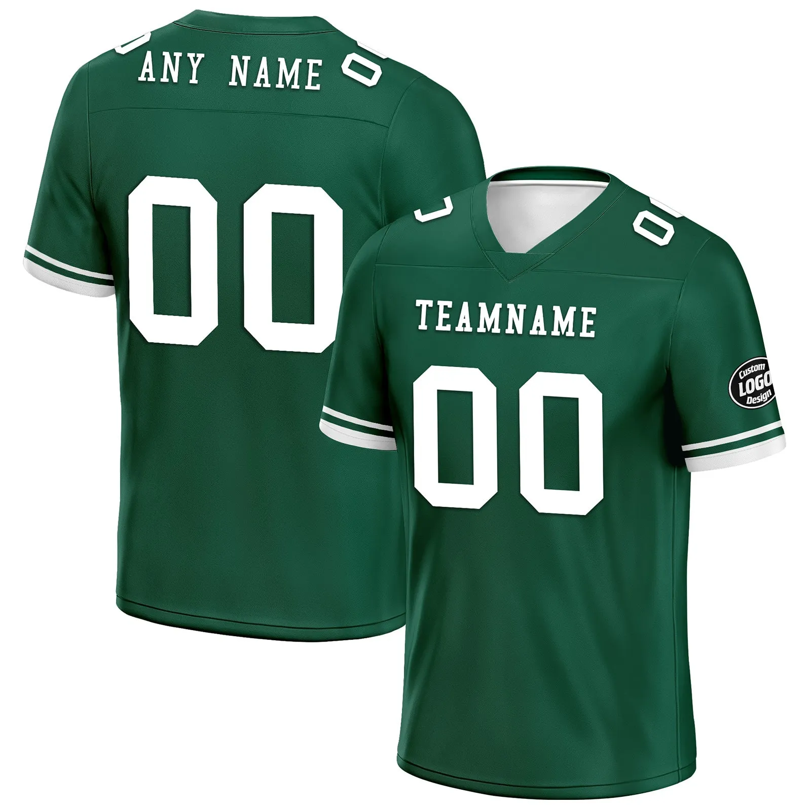 Custom Green New York Personalized Authentic Football Jersey FBJ02-D020263-28