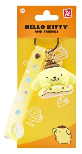 Keychain With Hand Strap Hello Kitty Donuts Pompompurin