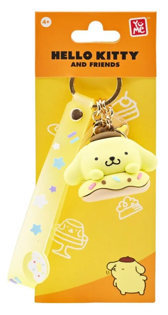 Keychain With Hand Strap Hello Kitty Donuts Pompompurin