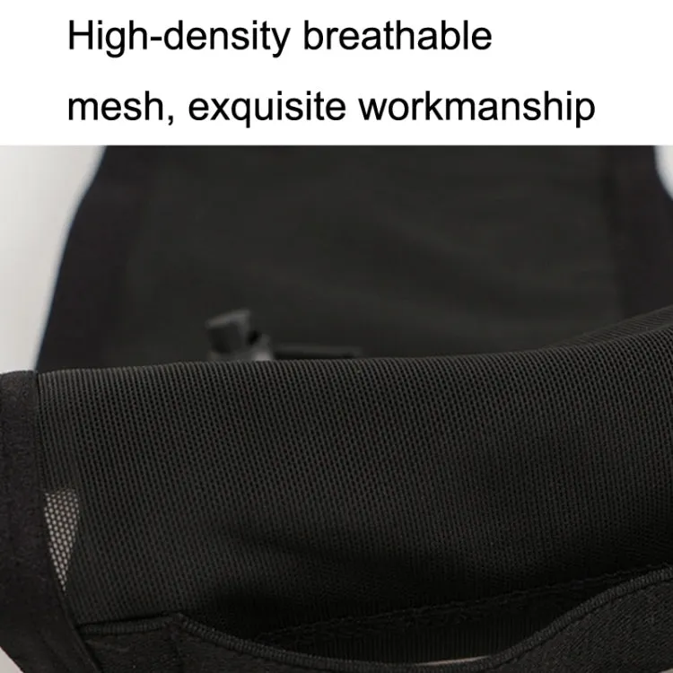 Large Capacity Elastic Mesh Close-fitting Mobile Phone Bag Cycling Mountaineering Kettle Bag, Size: XXL(Black White)