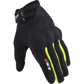 Ls2 Jet 2 Man Gloves Black H-V Yellow