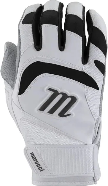 Marucci Signature Batting Gloves - Medium - Black/White