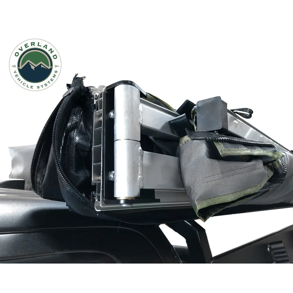 Overland Vehicle Systems - Nomadic Awning 180 - Dark Gray Cover with Black Cover Universal