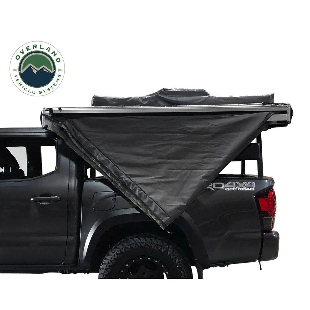 Overland Vehicle Systems - Nomadic Awning 180 - Dark Gray Cover with Black Cover Universal
