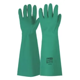 Pro Choice Green Nitrile Gauntlet Gloves Length 45cm X12 - RNU22