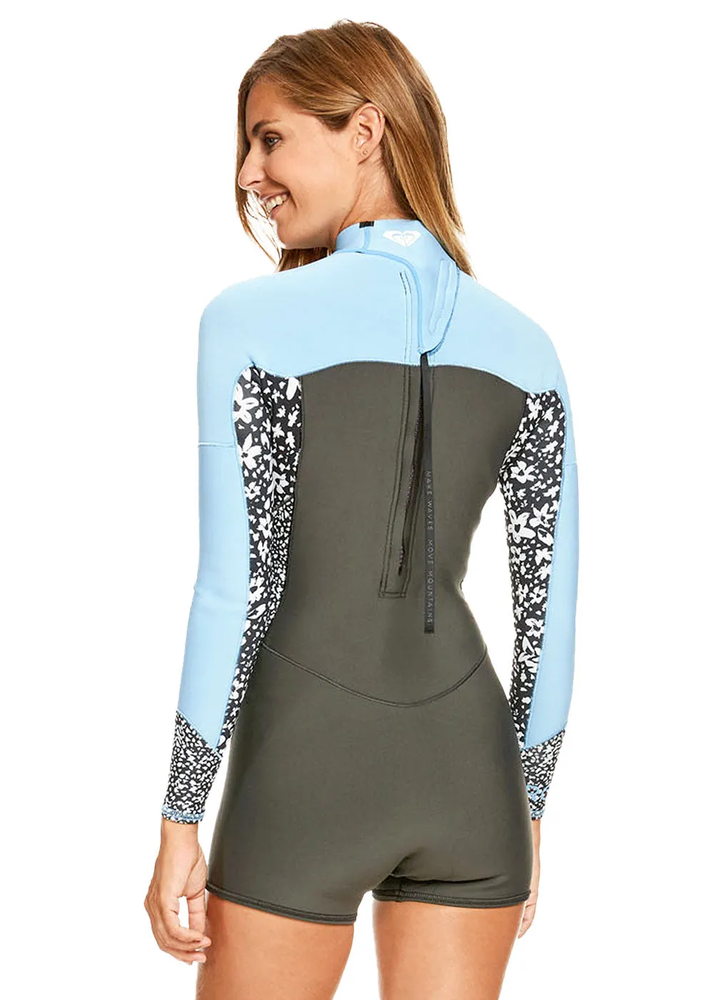 Roxy Womens Swell Series 2mm Long Sleeve Back Zip Spring Suit