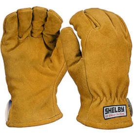 Shelby Specialty Gloves New Big Jake 5283 Cow,Elk, CTFT, NFPA Glove, Gold/Black, 1 Pair