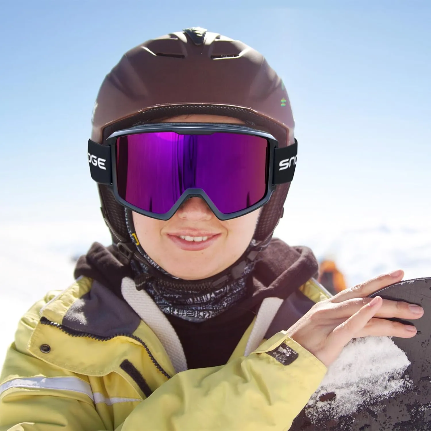 Ski/Snowboard Goggles for Men, Women & Youth -OTG 100% UV Protection