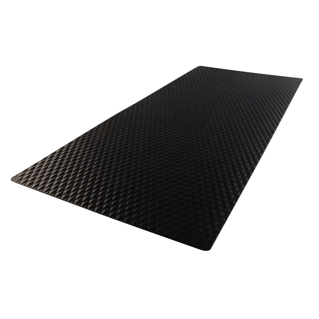 SM820BLWR Black Matte Nonslip Counter Mat 8.5 x 20-Inches