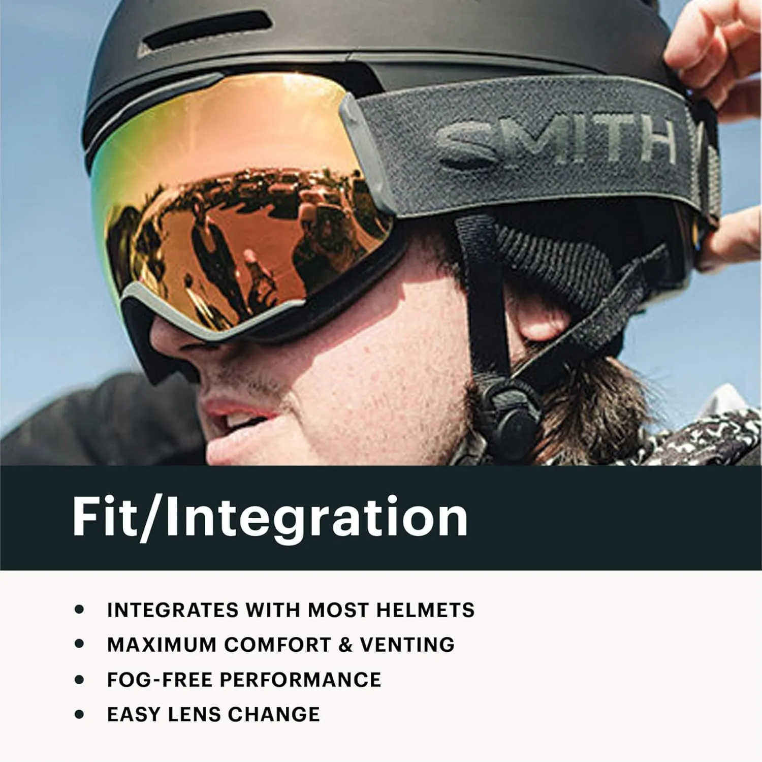 SMITH 4D MAG Goggles with ChromaPop Lens  Performance Snowsports Goggles for Skiing & Snowboarding