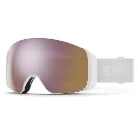 Smith 4D Mag Low Bridge White Vapor  Goggles | ChromaPop Everyday Rose Gold Mirror  / ChromaPop Storm Rose Flash