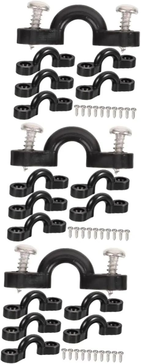 Toyvian Environmental Protection Canoe Belt Buckle for Kayaking Metal Canoe Fixing Buckle Black Part