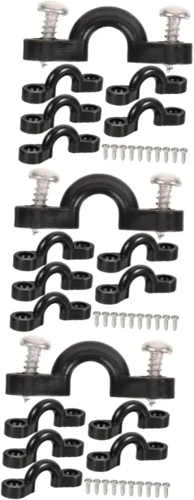 Toyvian Environmental Protection Canoe Belt Buckle for Kayaking Metal Canoe Fixing Buckle Black Part
