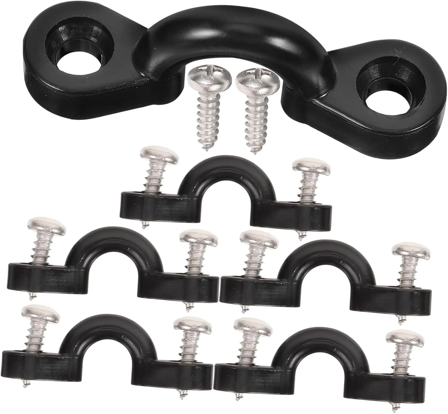 Toyvian Environmental Protection Canoe Belt Buckle for Kayaking Metal Canoe Fixing Buckle Black Part