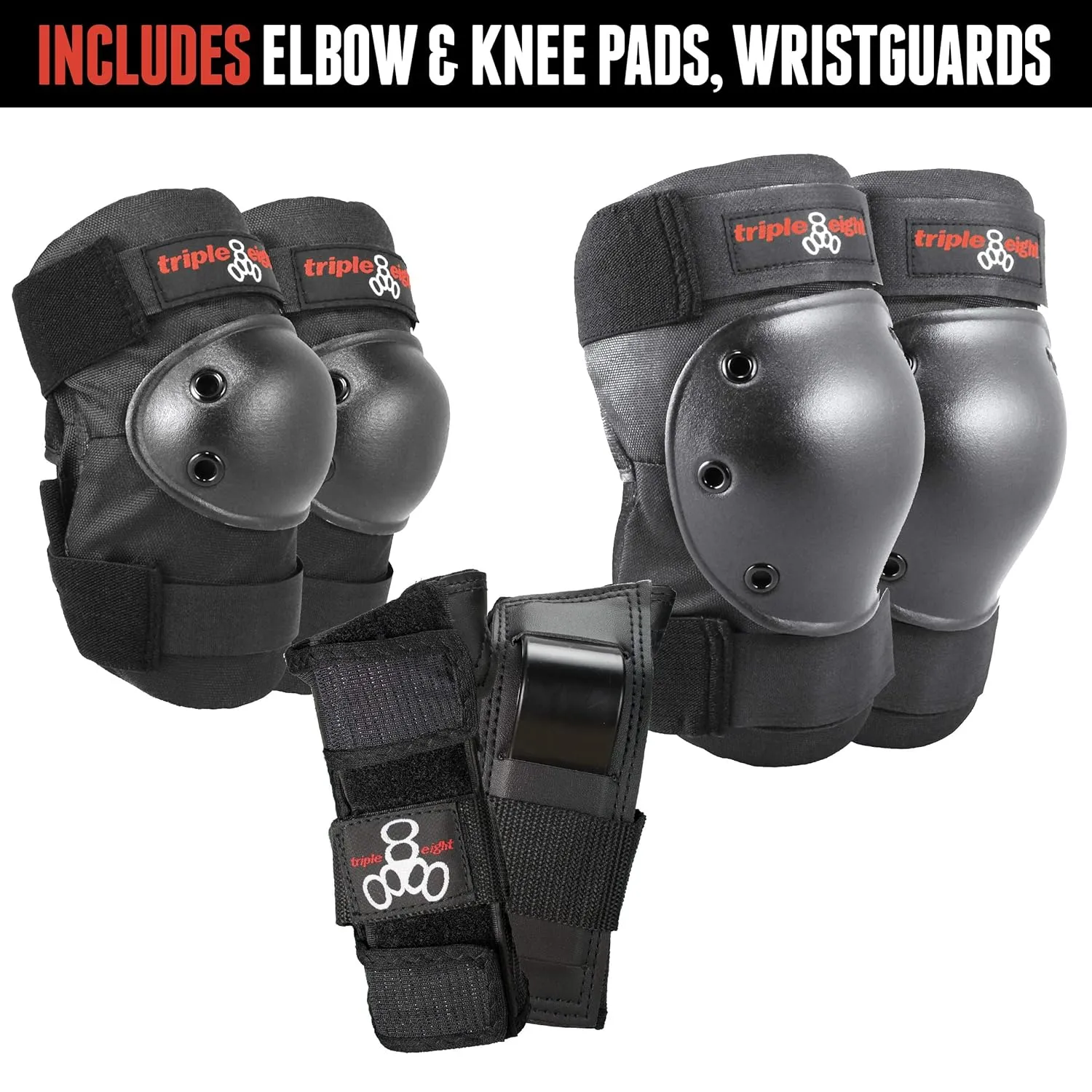 Triple Eight Saver Series Pad Set with Kneesavers, Elbowsavers and Wristsavers, Small