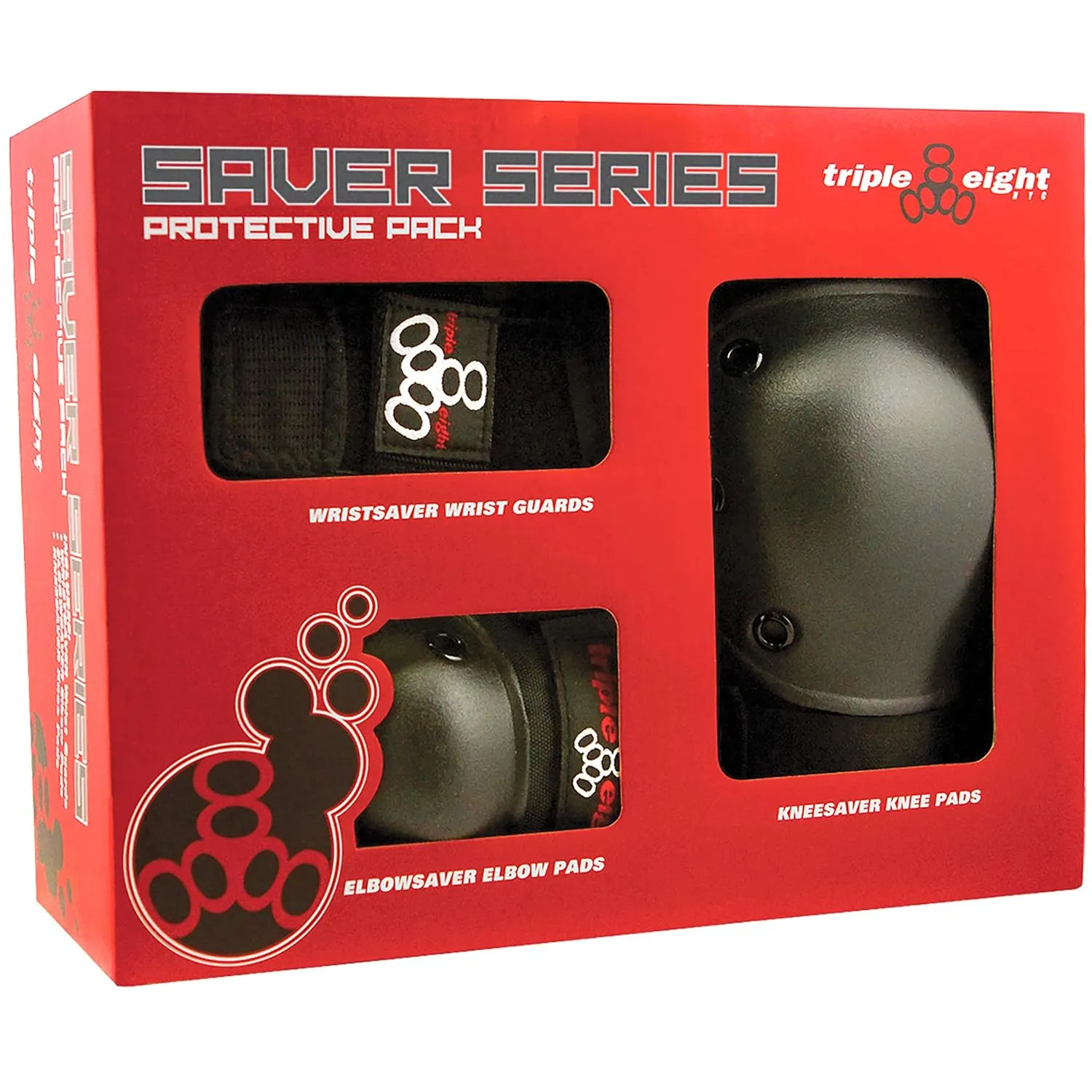 Triple Eight Saver Series Pad Set with Kneesavers, Elbowsavers and Wristsavers, Small