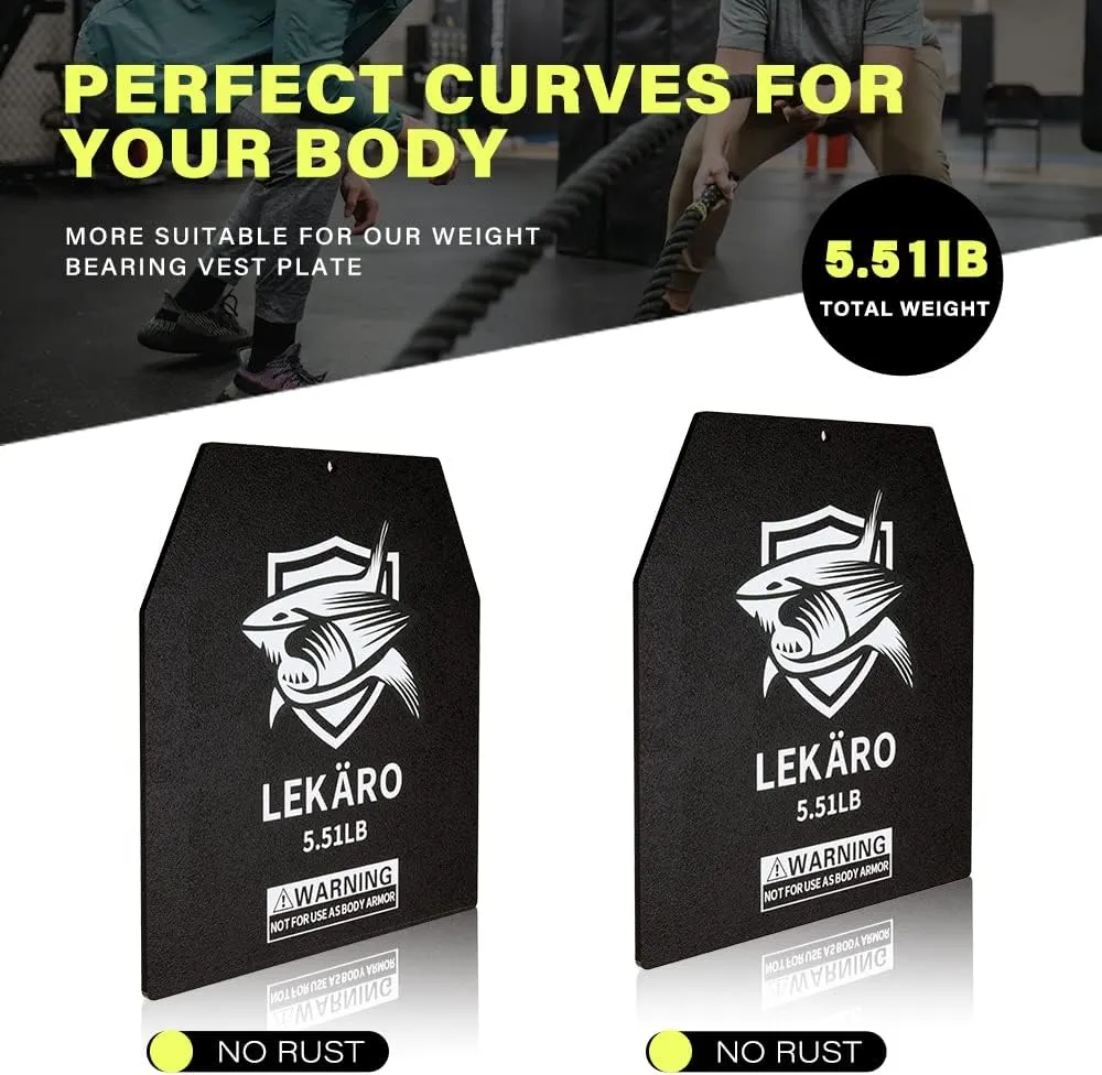 Weighted Vest Plates 5.51/8.81/15.43/20.94LB Pair for Weight Vests, Strength Training, Heavy Workout, Fitness, Running