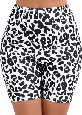 Women's 7" Plus Size High Waisted Boardshorts Swimsuit Boy Shorts Bikini Bottoms Swim Shorts